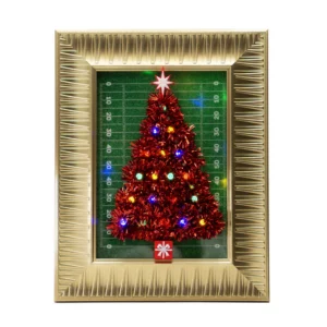 Tiny Football Christmas Tree in a Frame - 586